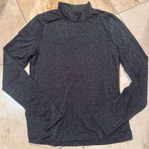 Evereve Black Sparkle Turtleneck
